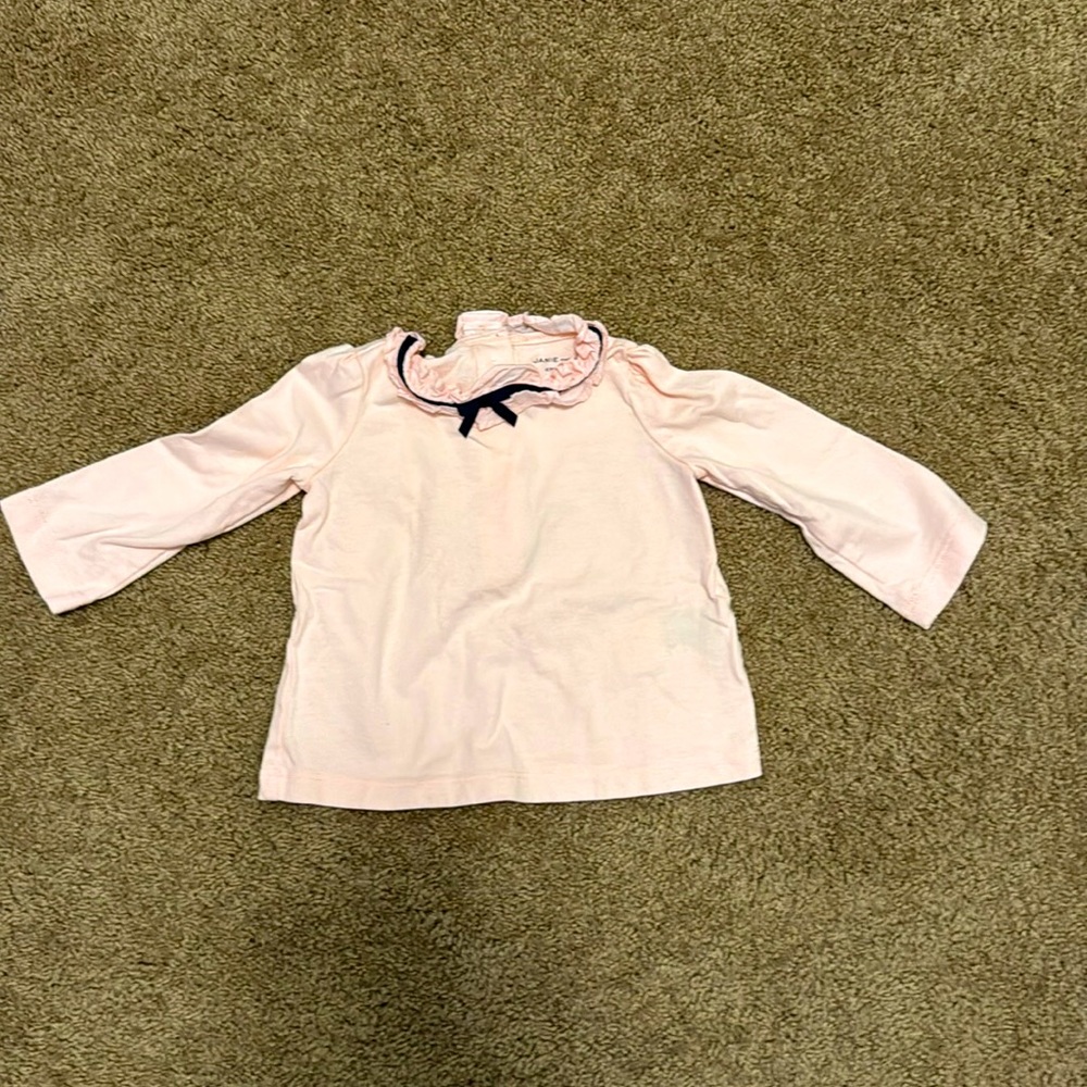 Janie and Jack pink long sleeve